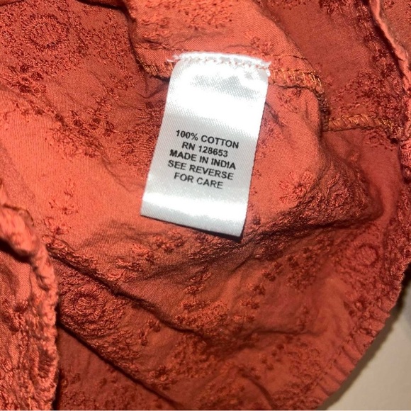 Women's Rust Blouse - Picture 5 of 6